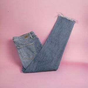 PAIGE Jimmy Jimmy Clara Crop raw hem jeans size 26